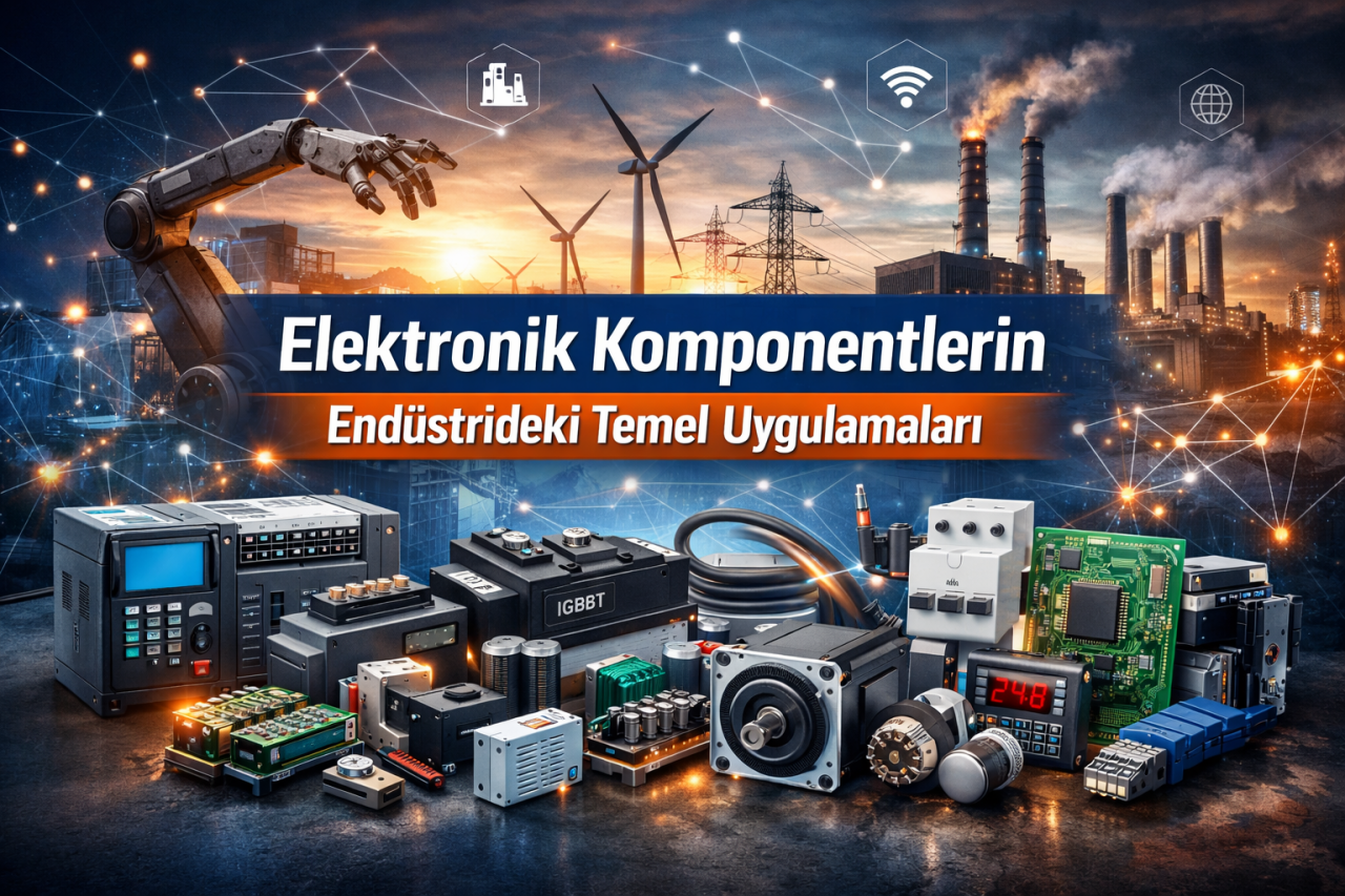 1. Elektronik Komponentlerin Endüstrideki Temel Uygulamaları   