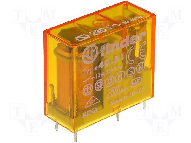 40.51.8.024 Serisi 24V AC Minyatür Pcb Röle