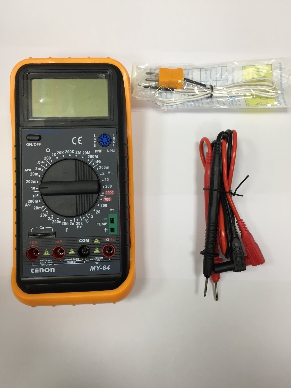 MY-64 MULTİMETRE + DAHİLİ ISI PROBLU