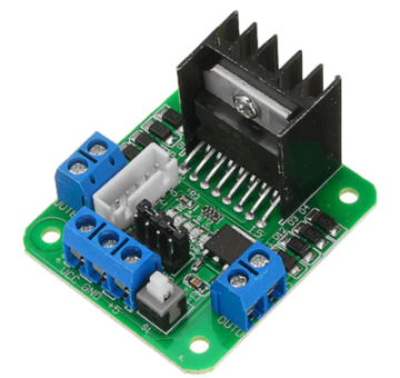 L298n Yeşil Çift H Bridge Dc/step Motor Sürücü Kartı