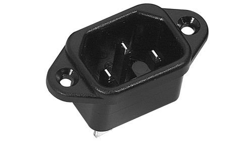 IEC Power Connector, Spacing=40mm, 6,3mm (42R024212)