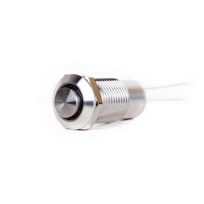 12mm Metal Mavi Ledli Kalıcı On-Off Buton