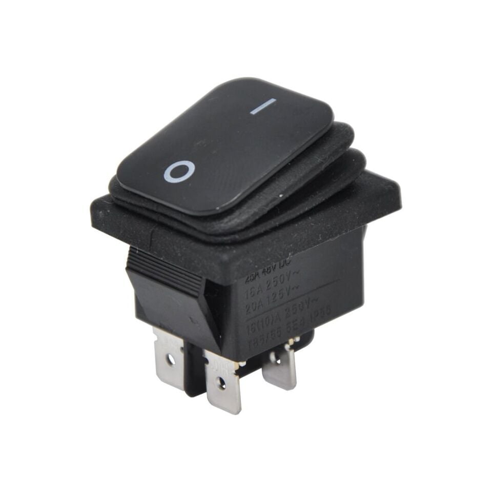 Geniş Anahtar Işıksız Körüklü On-Off 4Pin