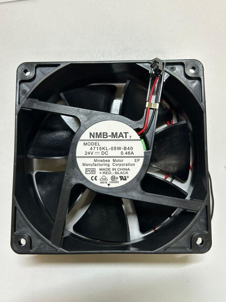 4715KL-05W-B40 119X119X38MM 24VDC 0.46A 2 Kablolu Fan