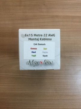 MONTAJ KABLOSU RULO-22AWG-6X15MT ÇOK DAMAR