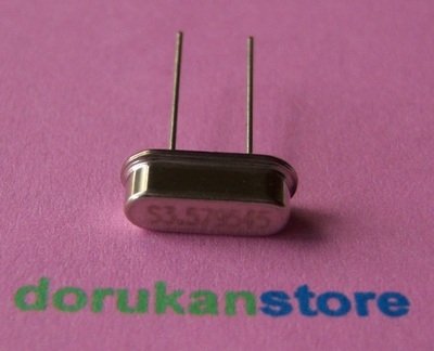 3.579545 MHz  Küçük  Kristal 20 Adet (0.12 USD)