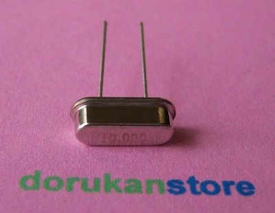 10.00 MHz  Küçük  Kristal 20 Adet (0.12 USD)