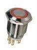 16mm Metal Buton Su Geçirmez Işıklı (12-24-220V) 16mm Metal Buton Su Geçirmez Işıklı 12V