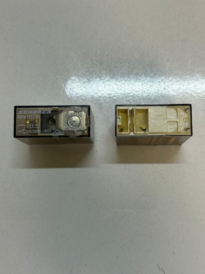 RP411024 24V 12A TEK KONTAK SCHRACK RÖLE